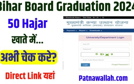 Bihar Board Released ₹ 50000 For Graduate Scholarship